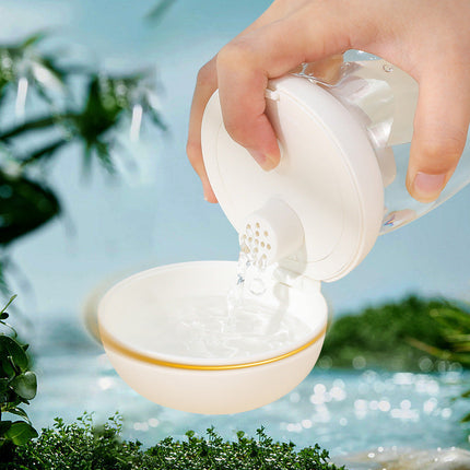 Foldable Pet Drinking Cup with Mushroom Design | 300ml High-Temperature Resistant Bowl for Outdoor Use