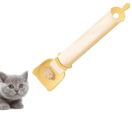Cat Treat Spoon with Squeeze Feature for Easy Serving | Mess-Free Feeding Tool for Happy Cats