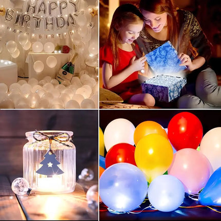 Tiny Glowing Pearls with LED Lights for Celebration Decor | Magical Twinkling Orbs for Enchanting Moments