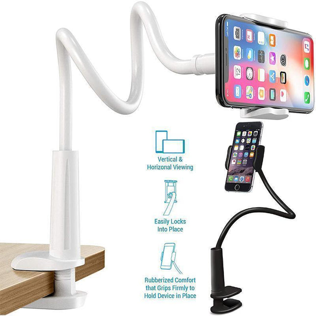 Phone Holder for Desk, Adjustable Phone Stand with 360 Rotation