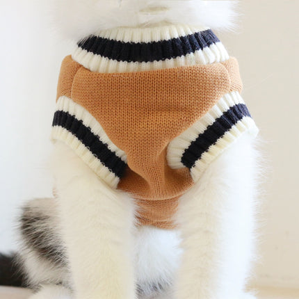 American College Style Fleece Cat Sweater Vest in Green, Khaki, Wine Red | Cozy Sleeveless Design for Warmth and Style