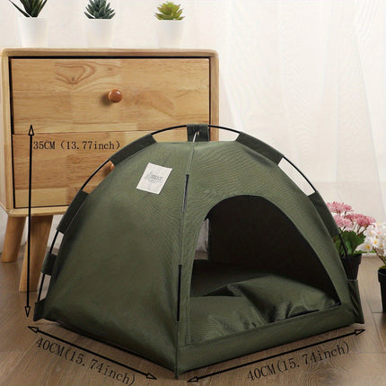 Cat Tent Bed with Removable Non-Slip Pad | Cozy & Durable Sleeping Space for Cats and Small Dogs
