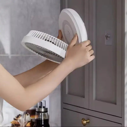 Desk Fan 2 in 1, Wall Mounted Fan with 3 Speeds – image 6