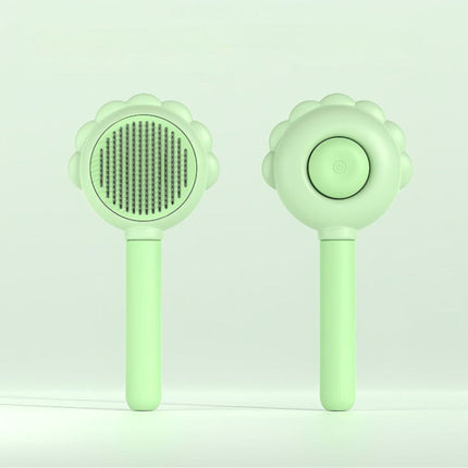 Self-Cleaning Pet Comb and Brush with Ergonomic Handle | Gentle Grooming Tool for Cats and Dogs