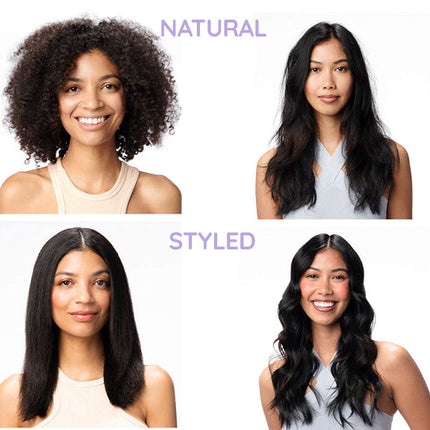 2-in-1 Rotating Iron Hair Brush with Rapid Heating | Effortless Styling for Waves and Curls 2