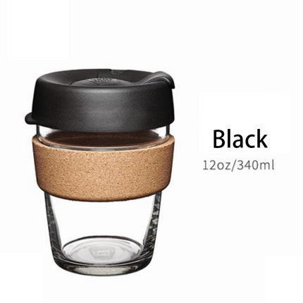 Glass Coffee Mug 8 oz 12 oz 16 oz, Reusable Coffee Cup with Lid – image 7