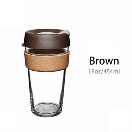 Glass Coffee Mug 8 oz 12 oz 16 oz, Reusable Coffee Cup with Lid – image 11
