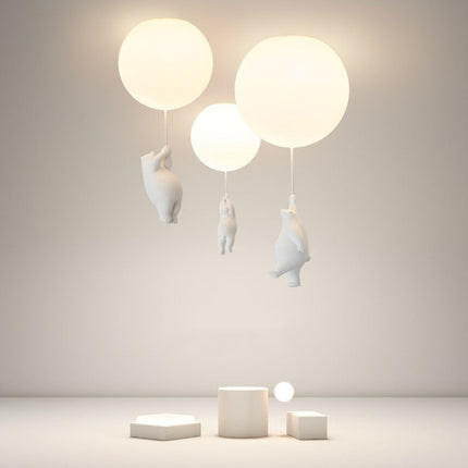 Bear Balloon Pendant Light, Kids Ceiling Lamp for Nursery and Kids Room, Cute Hanging Pendant Lamp in Warm White – image 10