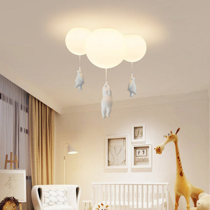 Bear Balloon Pendant Light, Kids Ceiling Lamp for Nursery and Kids Room