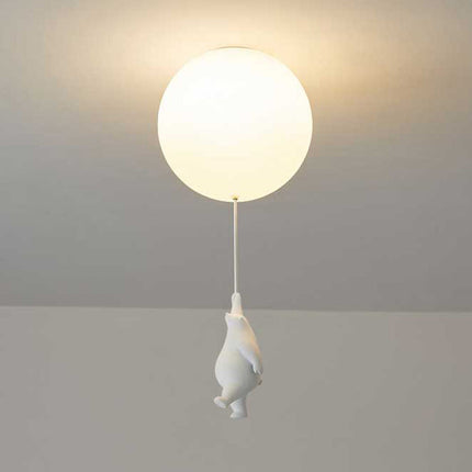 Bear Balloon Pendant Light, Kids Ceiling Lamp for Nursery and Kids Room, Cute Hanging Pendant Lamp in Warm White – image 7