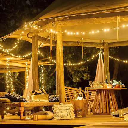 Solar String Fairy Lights with Waterproof Design | Eco-Friendly LED Decor for Garden and Patio Ambiance
