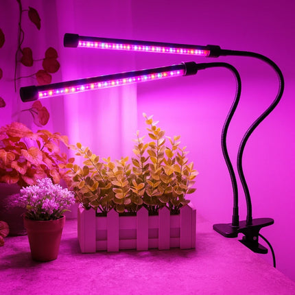 Full-Spectrum Grow Light with Adjustable Gooseneck | Waterproof Design with Timer for Healthy Indoor Plant Growth