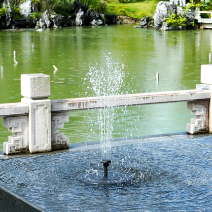 Solar Powered Fountain with 7 Water Spray Patterns & Dusk Sensor | Eco-Friendly Lighting for Gardens and Patios