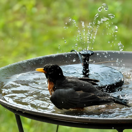 Solar Powered Fountain with 7 Water Spray Patterns & Dusk Sensor | Eco-Friendly Lighting for Gardens and Patios