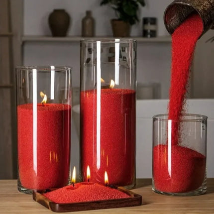 Customizable Candle Kit with Plant-Based Sand and Wicks | Create Unique Scents for Home Décor and Gifts