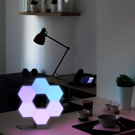 Honeycomb Hexalight Smart LED Wall Panels with App Control | Customizable Color Lighting for Gaming and Ambiance
