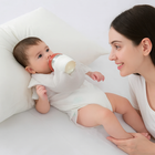 Infant Bottle Holder, Hands Free Bottle Prop Pillow for Baby Feeding, Soft Plush Bottle Holder with Elastic Strap