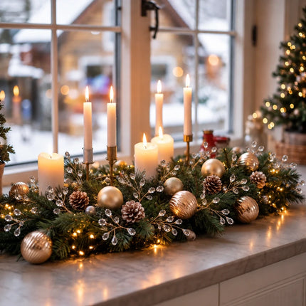 Decorative Branches with Crystal Beads, Christmas Tree Decorations