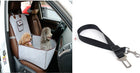 Retro 2-in-1 Pet Car Seat & Cushion with Adjustable Strap | Waterproof Design for Safe Travel