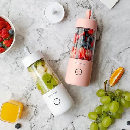 350ml Portable Blender Juicer with USB Rechargeable Battery | Convenient Smoothie Maker for On-the-Go Refreshments
