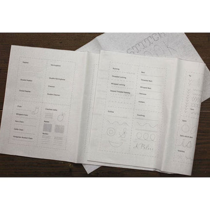 Hand Embroidery Craft Book, 86 Stitch Sampler on Reusable Linen Embroidery Fabric – image 7