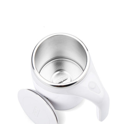 Rechargeable Automatic Stirring Coffee Mug with Stainless Steel Liner | Effortless Mixing for Home and Office