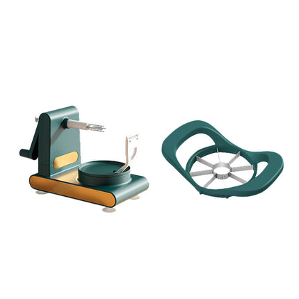 Hand-Cranked Multifunctional Peeler Machine with Non-Slip Suction Base | Efficient Kitchen Tool for Easy Fruit and Vegetable Peeling