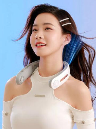 Foldable Bladeless Neck Fan with Hands-Free Design | Portable Cooling Solution for Outdoor Comfort