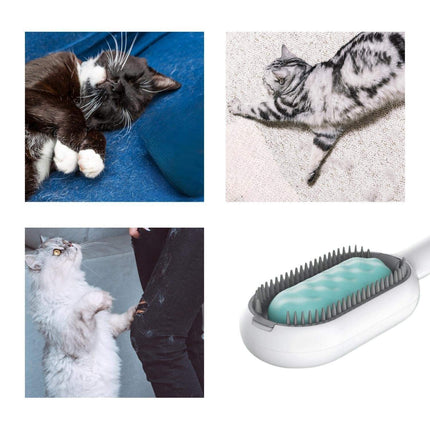 2-in-1 Pet Grooming Brush with Water Tank and Hair Removal | Efficient Cleaning for Cats and Dogs