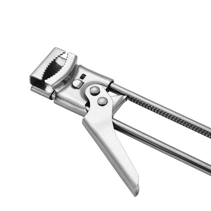 Adjustable Bottle Opener with Ergonomic Handle | Versatile Kitchen Tool for Effortless Lifting of Lids and Caps