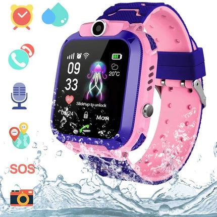 Kids Smart Watch GPS Tracker, GPS Tracker for Kids with SOS and Two Way Communication