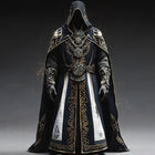 Adult Halloween Costume for Men, Medieval Wizard Costume with Hooded Robe, Cosplay Costume for Renaissance Faire