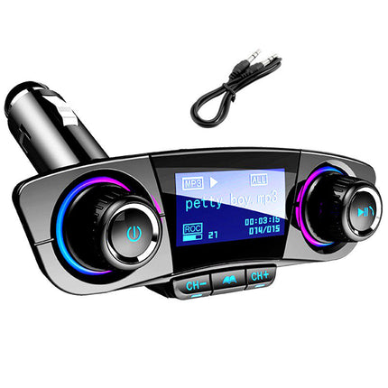Bluetooth Car MP3 Player with Dual USB Charging & LED Display | Hands-Free Calling for Enhanced Driving Experience
