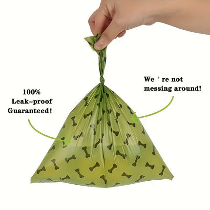 Biodegradable Dog Poop Bags with Double Thickness | Leak-Proof Design for Eco-Friendly Pet Waste Management