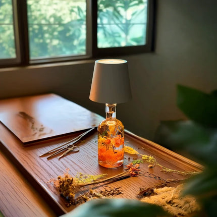 Bottle Glow USB Rechargeable LED Lamp for Bottles with Adjustable Brightness | Customizable Lighting for Unique Home Décor