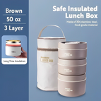 Brown / 3-Tier + bag