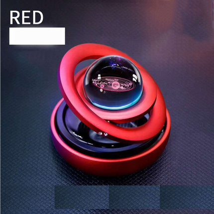 Solar Aromatherapy Car Freshener with Durable Metal Design | Long-Lasting Cologne Lemon Ocean Fragrance