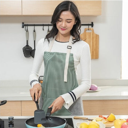 Waterproof Women's Apron with Adjustable Neck Strap & Pocket | Versatile Apron for Cooking, BBQ, and Art