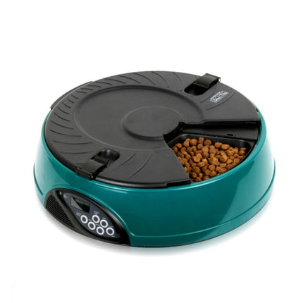 Automatic Pet Feeder with 6 Food Slots & Voice Reminder | Customizable Feeding Schedule for Busy Pet Owners