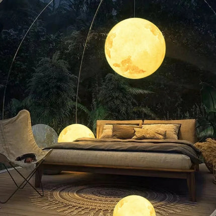 IP65 Waterproof Moon Garden Light with 16 Colors | Remote-Controlled Solar & USB Rechargeable for Outdoor Ambiance
