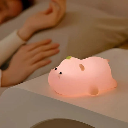 SqueezeBuddies Night Light with Adjustable Brightness | Portable Rechargeable Light for Cozy Bedtime Atmosphere