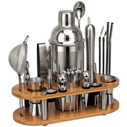 Cocktail Shaker Set 23 Piece, Home Bar Set with Bar Tools
