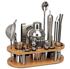 Cocktail Shaker Set 23 Piece, Stainless Steel Bartender Kit with Jigger and Strainer, Home Bar Set with Bar Tools