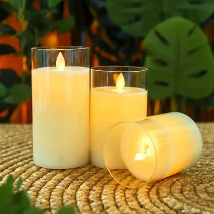 Flameless Candles with Remote, Battery Operated Candles in Glass – image 6