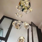 15 Heads / Transparent glass / Silver