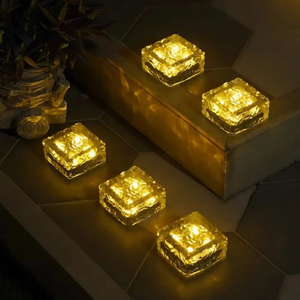 Solar Brick Outdoor Light with Dusk Sensor | Waterproof Illumination for Patios and Gardens
