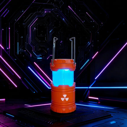 Radioactive Lantern with Immersive Hazard Design | Portable Sci-Fi Decor for Gaming and Streaming Spaces