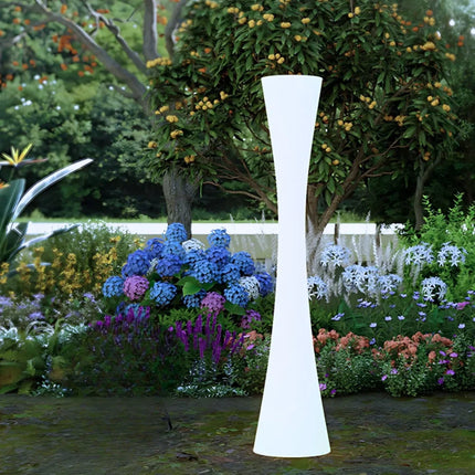 Weatherproof Floor Lamp with Hourglass Design & Remote Control | Versatile Illumination for Indoor and Outdoor Spaces