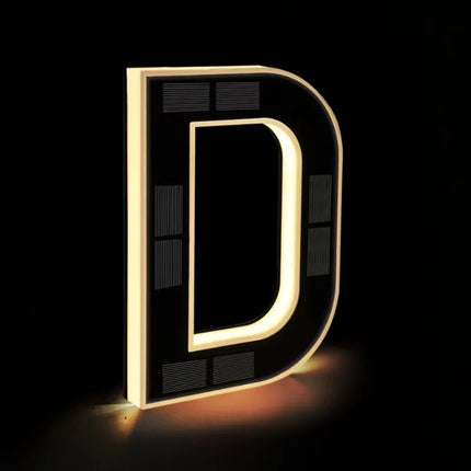 Solar House Number Light with Automatic Dusk Sensor | Modern Black Design for Enhanced Nighttime Visibility