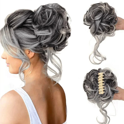 Synthetic Hair Bun Extension – image 14